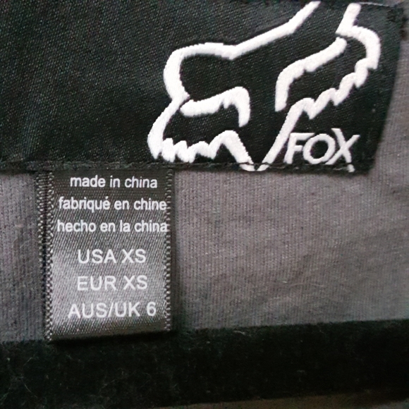 XS FOX MOTORCYCLE RACING CHARCOAL GRAY JACKET SWEATER HOODIE - Picture 4 of 10